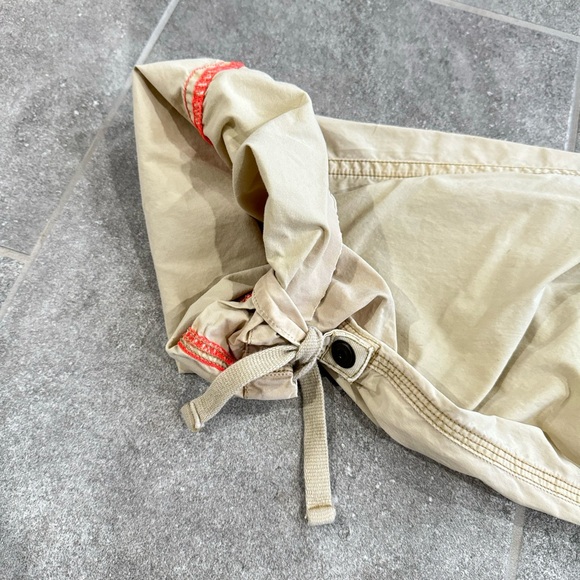 Vintage Y2K American Eagle baggy wide leg Tan Sz 10 cargo pants Gorpcore Skater - Picture 8 of 12